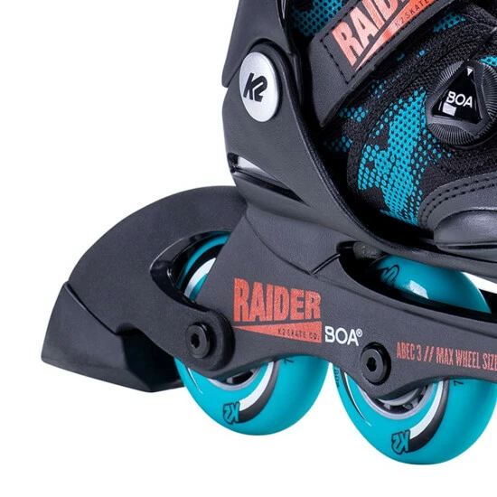 Besorgen 😍 K2 Kinder-Inliner (Jungen) Größe: 29-34 - RAIDER BOA - Junior Inline Skates Boys 🤩 – Bild 5