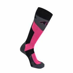 Blitzangebot 🧨 K2 - ALL AROUND - 1 Paar Damen/Kinder Skisocken - Wolle | Farbe: Schwarz/Pink | Größe: M/39-42 🔥